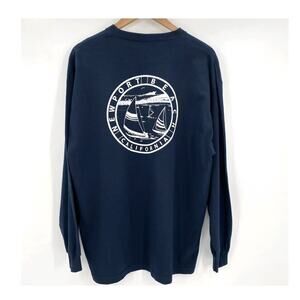 New John Galt mens navy long sleeve tshirt one size